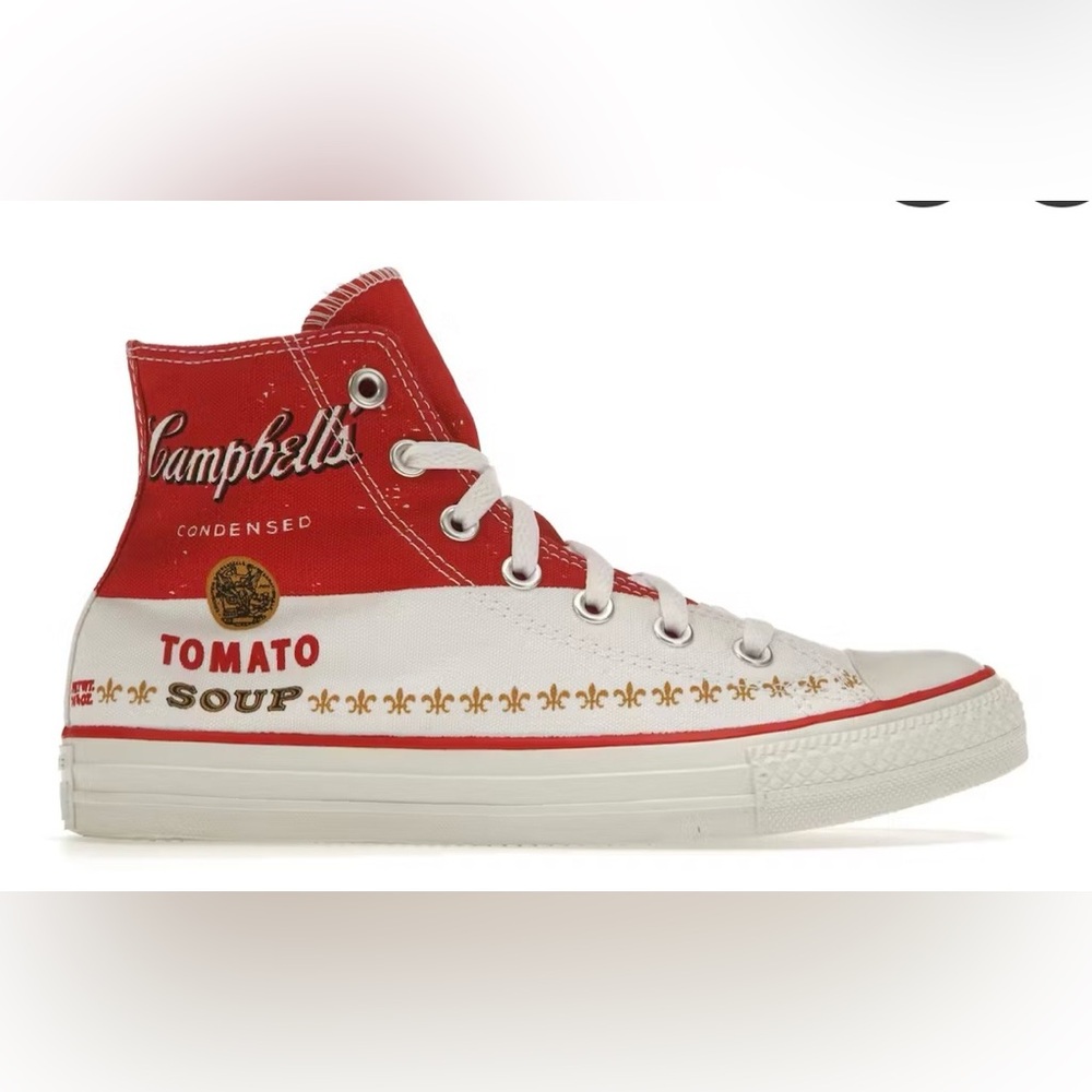 Converse All Star X‎ Andy Warhol Campbell Soup High Tops CT Hi Casino Artsy Rare